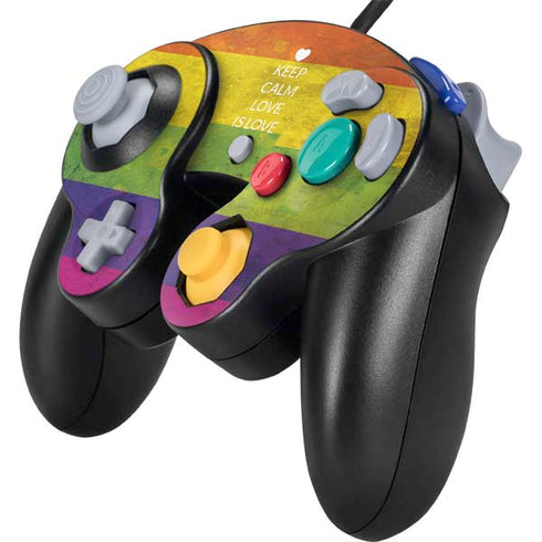 Keep Calm Love Is Love Nintendo GameCube Controller Skin