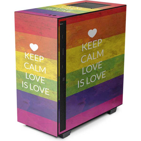 Keep Calm Love Is Love NZXT H510 Compact ATX Mid-Tower Case Skin