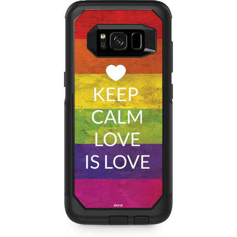 Keep Calm Love Is Love Otterbox Commuter Galaxy Skin