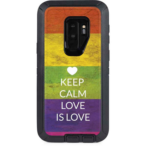 Keep Calm Love Is Love Otterbox Defender Galaxy Skin
