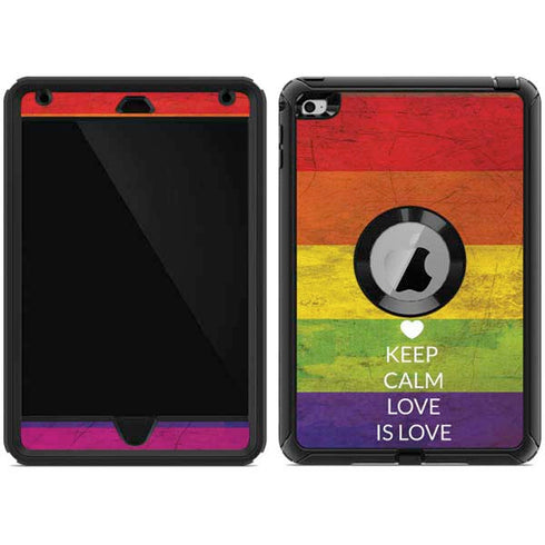 Keep Calm Love Is Love Otterbox Defender iPad Skin