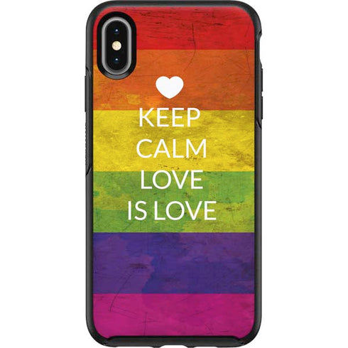 Keep Calm Love Is Love Otterbox Symmetry iPhone Skin