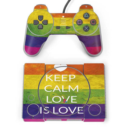Keep Calm Love Is Love PlayStation Classic Bundle Skin