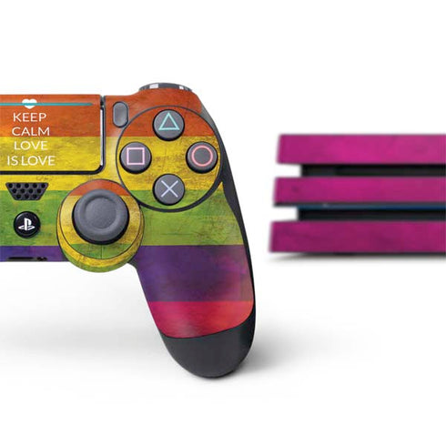 Keep Calm Love Is Love PS4 Pro Bundle Skin