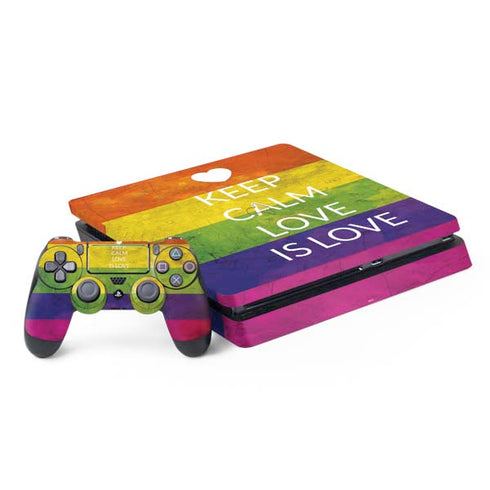Keep Calm Love Is Love PS4 Slim Bundle Skin