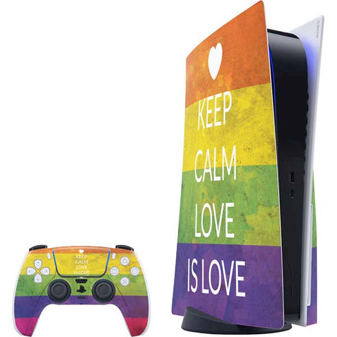 Keep Calm Love Is Love PS5 Bundle Skin