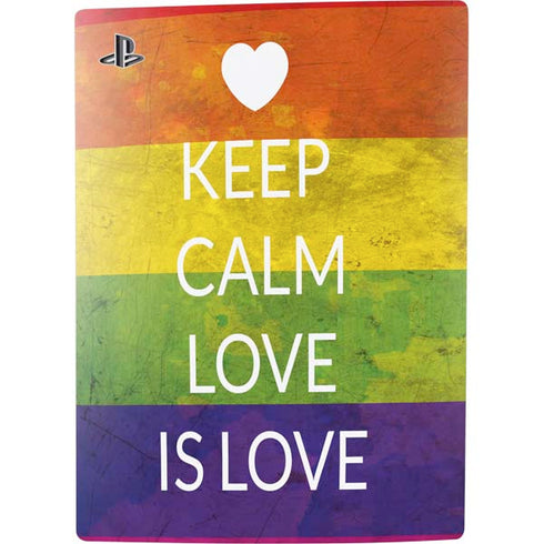 Keep Calm Love Is Love PS5 Digital Edition Bundle Skin