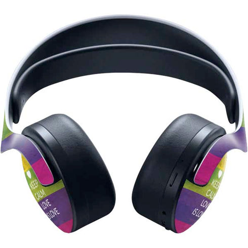 Keep Calm Love Is Love PULSE 3D Wireless Headset for PS5 Skin