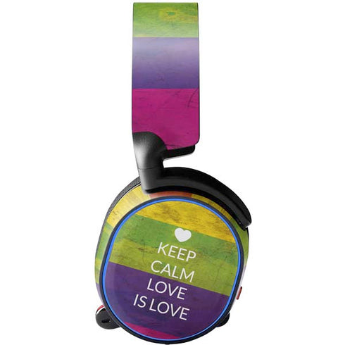 Keep Calm Love Is Love SteelSeries Arctis 3 Skin