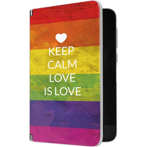 Keep Calm Love Is Love Surface Duo Skin