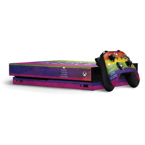Keep Calm Love Is Love Xbox One X Bundle Skin