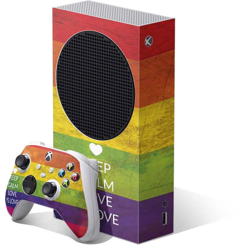 Keep Calm Love Is Love Xbox Series S Skins