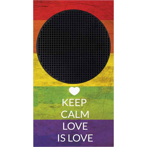 Keep Calm Love Is Love Xbox Series S Skins