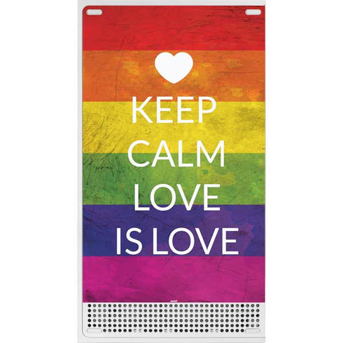 Keep Calm Love Is Love Xbox Series S Skins
