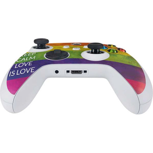 Keep Calm Love Is Love Xbox Series S Controller Skin