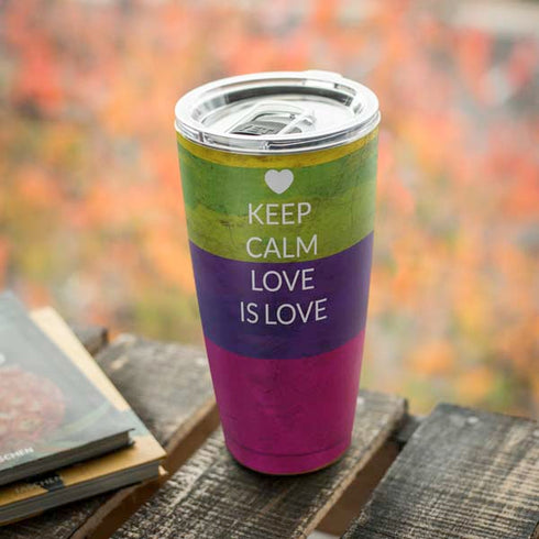 Keep Calm Love Is Love Yeti 20oz Tumbler Skin