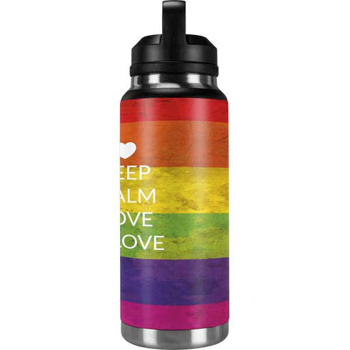 Keep Calm Love Is Love YETI Rambler 36oz Bottle Skin