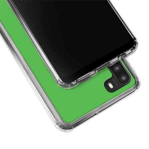 Kelly Green Galaxy A21 Clear Case