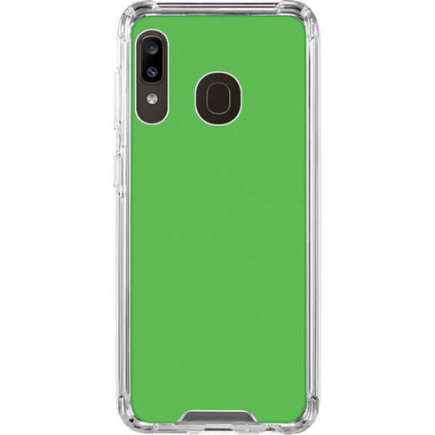 Kelly Green Galaxy A30 Clear Case