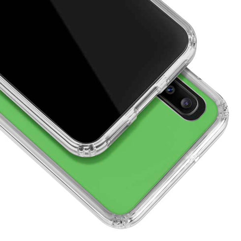 Kelly Green Galaxy A30 Clear Case