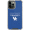 University of Kentucky Wildcats iPhone 13 Pro Max Clear Case