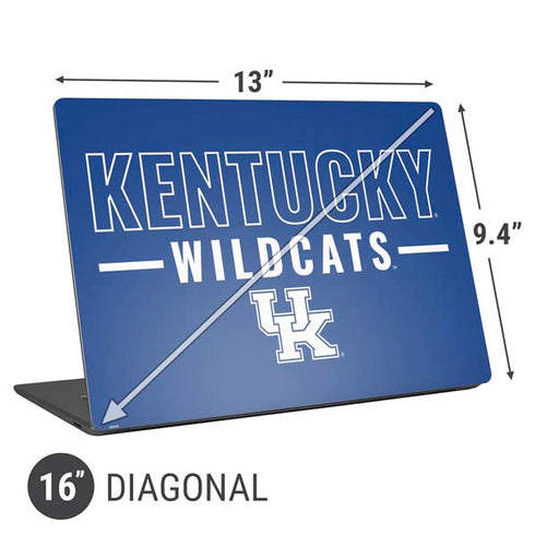 University of Kentucky Wildcats Universal Laptop 16in (13 x 9.4in) Skin