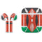Kenya Flag Distressed Apple AirPods Skin