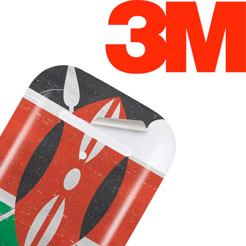 Kenya Flag Distressed Apple AirPods Skin