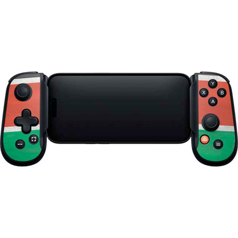 Kenya Flag Distressed Backbone One for iPhone Game Controller Skin