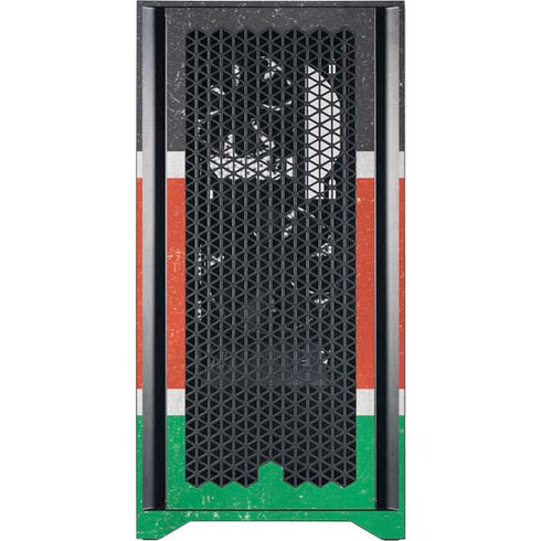 Kenya Flag Distressed Corsair 4000D Tempered Glass Mid-Tower ATX Case Skin