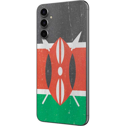 Kenya Flag Distressed Galaxy A14 5G Skin