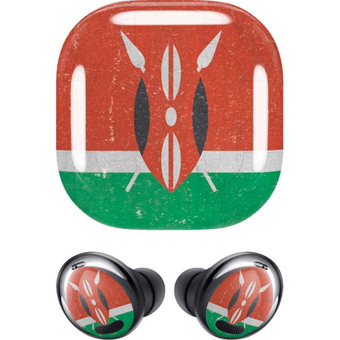 Kenya Flag Distressed Galaxy Buds Pro Skin