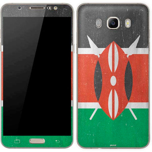 Kenya Flag Distressed Galaxy J7 Skin