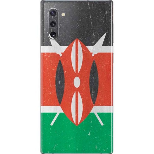 Kenya Flag Distressed Galaxy Note 10 Skin