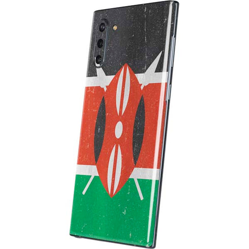 Kenya Flag Distressed Galaxy Note 10 Skin