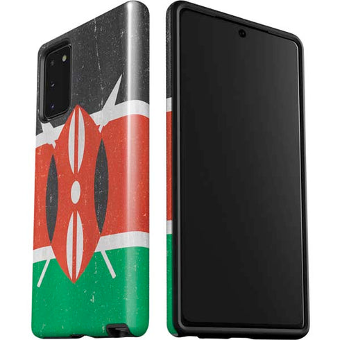 Kenya Flag Distressed Galaxy Note20 5G Pro Case