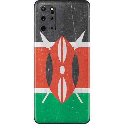 Kenya Flag Distressed Galaxy S20 Plus Skin