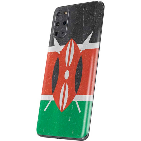 Kenya Flag Distressed Galaxy S20 Plus Skin