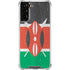 Kenya Flag Distressed Galaxy S21 FE Clear Case