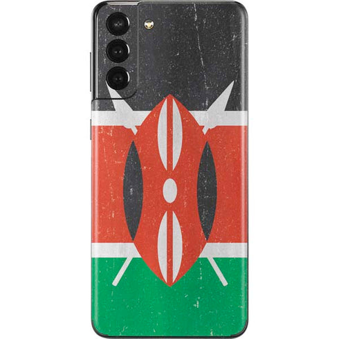 Kenya Flag Distressed Galaxy S21 Plus 5G Skin