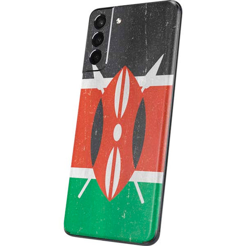 Kenya Flag Distressed Galaxy S21 Plus 5G Skin