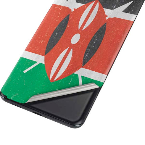 Kenya Flag Distressed Galaxy S21 Plus 5G Skin