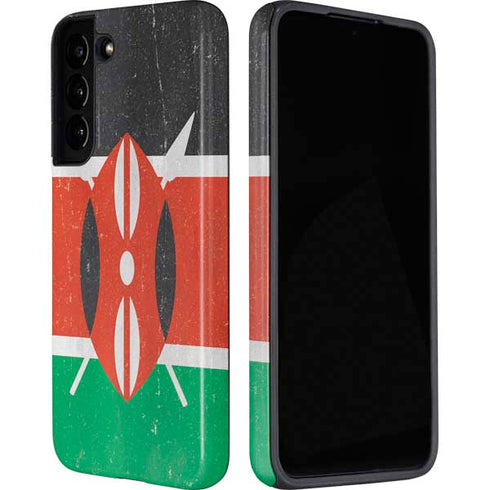 Kenya Flag Distressed Galaxy S22 Plus Pro Case