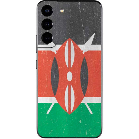 Kenya Flag Distressed Galaxy S22 Skin