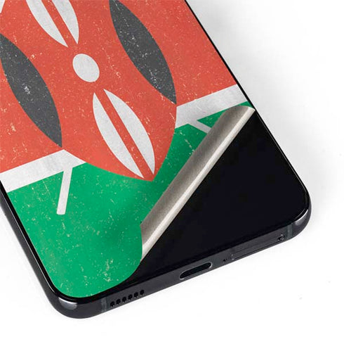Kenya Flag Distressed Galaxy S22 Skin