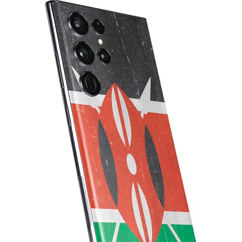 Kenya Flag Distressed Galaxy S22 Ultra Skin