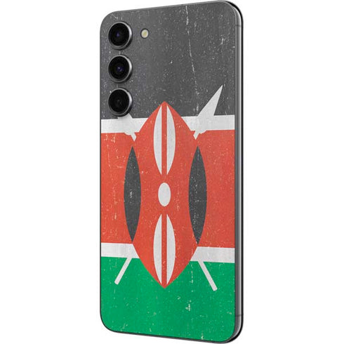 Kenya Flag Distressed Galaxy S23 Plus Skin