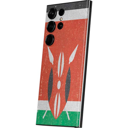 Kenya Flag Distressed Galaxy S23 Ultra Skin
