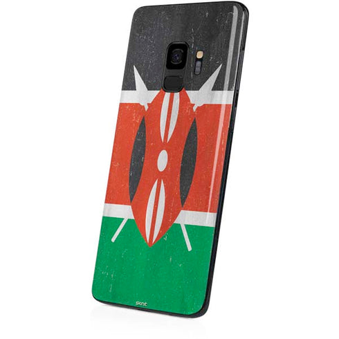Kenya Flag Distressed Galaxy S9 Skin