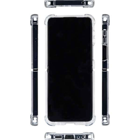 Kenya Flag Distressed Galaxy Z Flip5 5G Clear Case